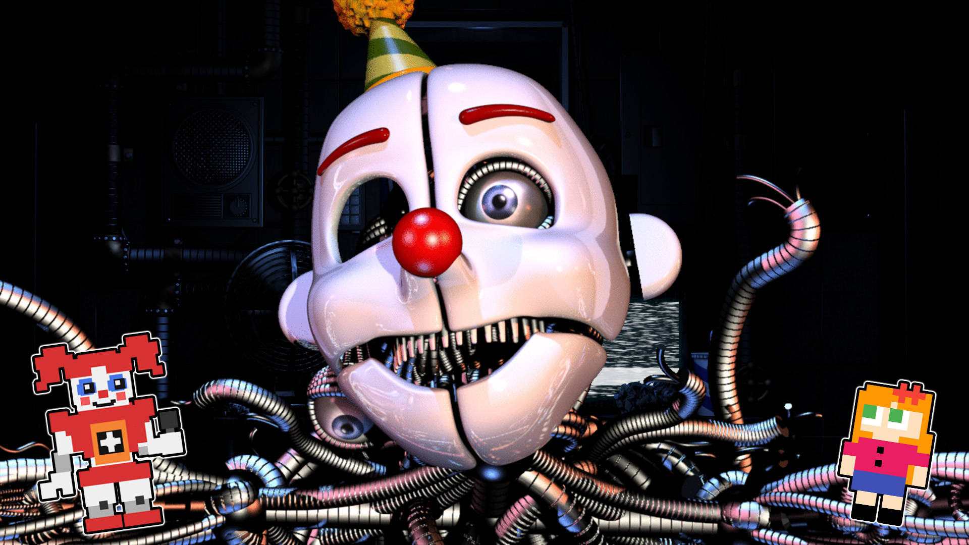 Ennard With Roblox Stickers Wallpaper