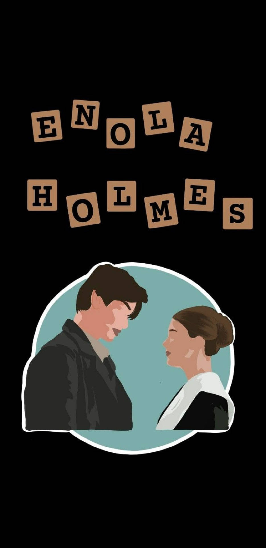 Enola Holmes Fan Art Stickers Wallpaper