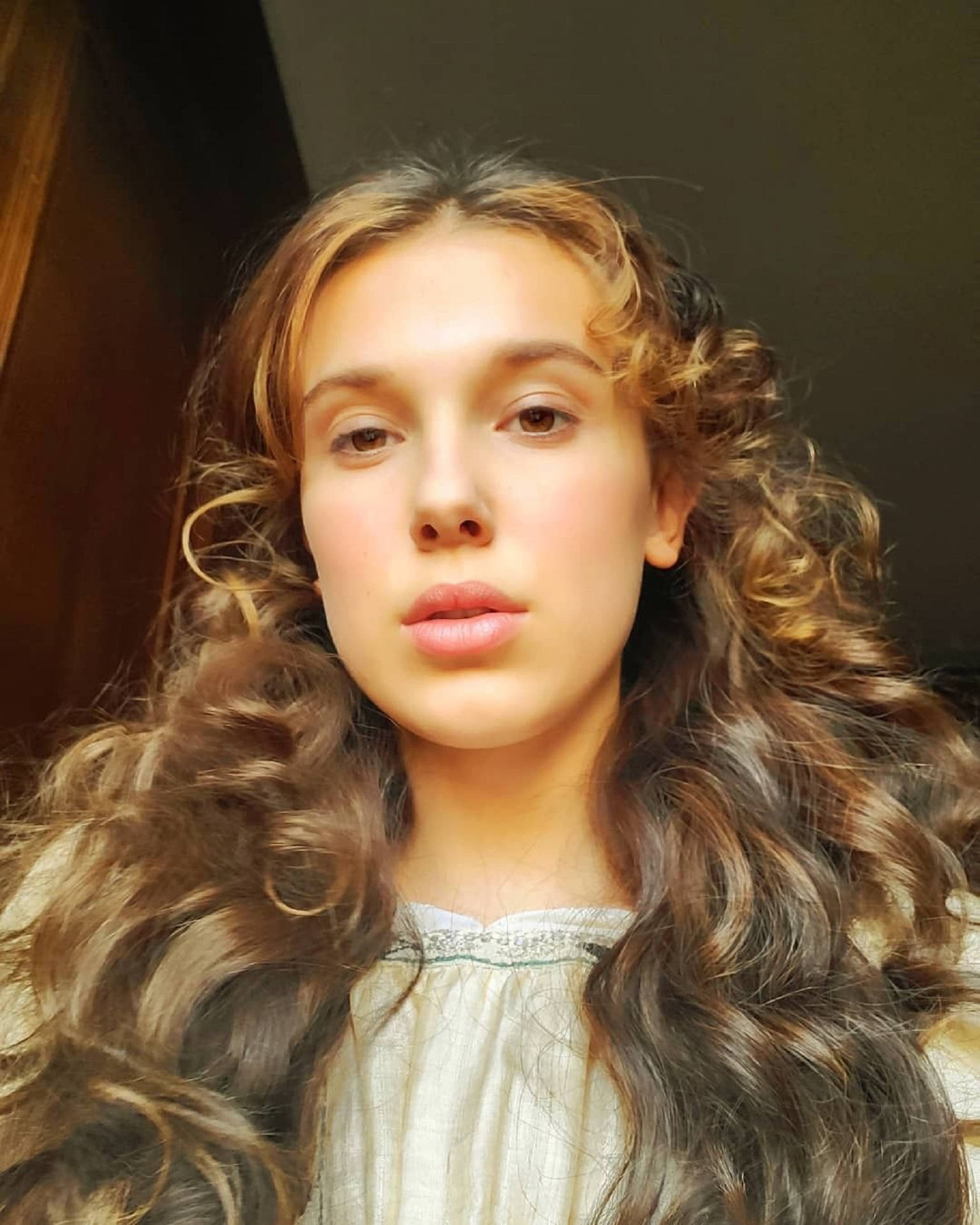 Enola Holmes Hairstyle Instagram Millie Wallpaper
