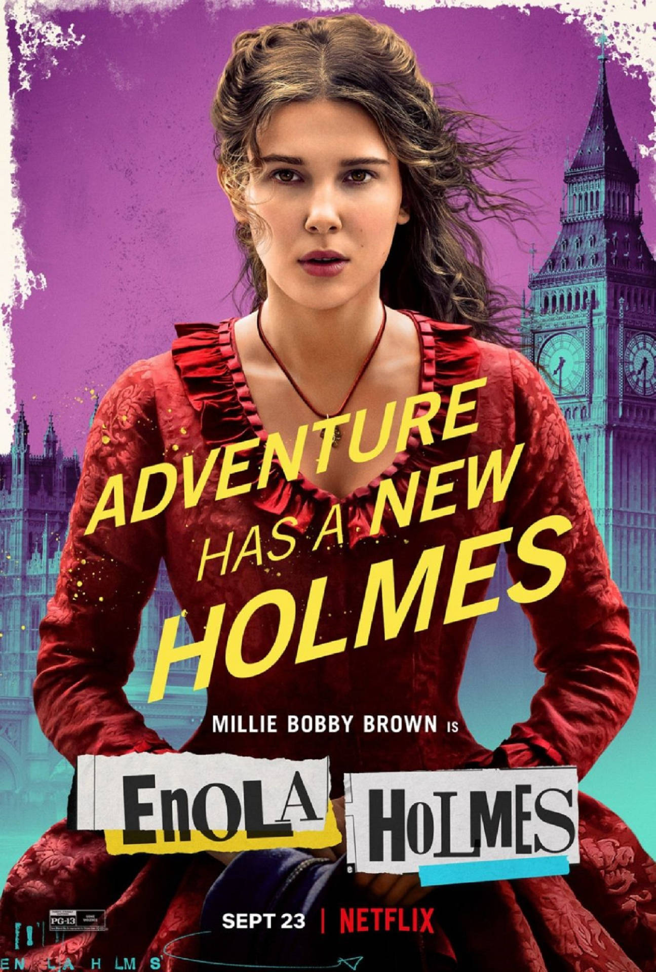 Enola Holmes Netflix Poster Millie Wallpaper