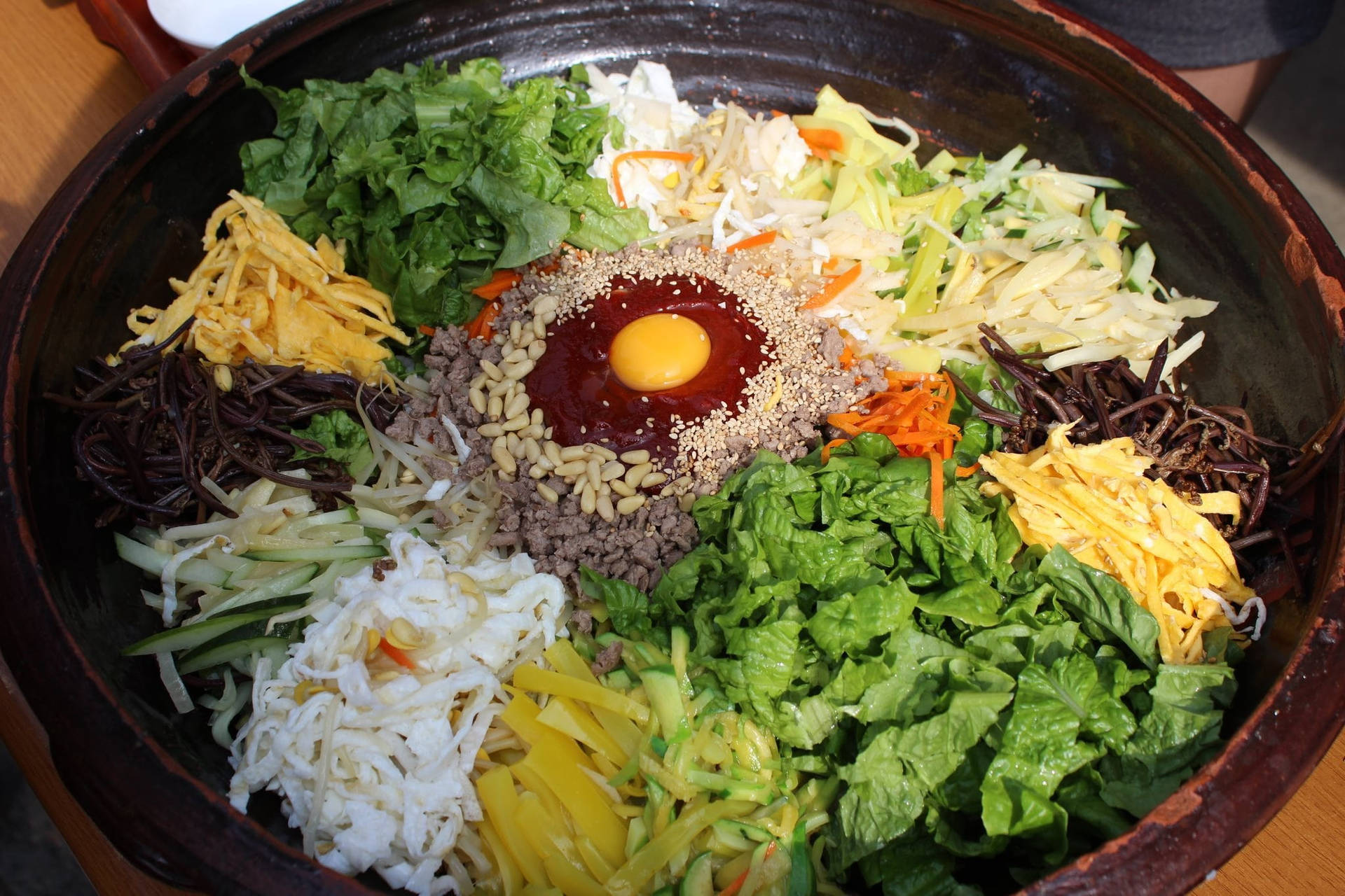 Enormous Plate Of Bibimbap Picture