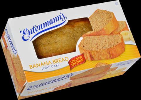Entenmanns Banana Bread Loaf Cake Limited Edition Box PNG