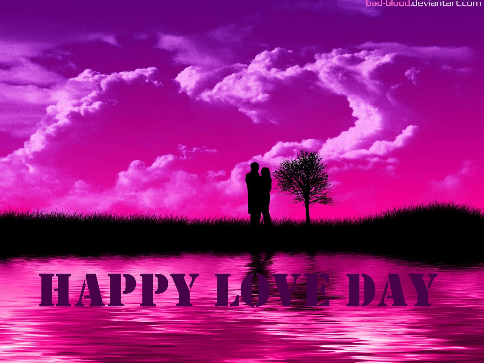 Enthralling Happy Love Day Heart Balloons Wallpaper