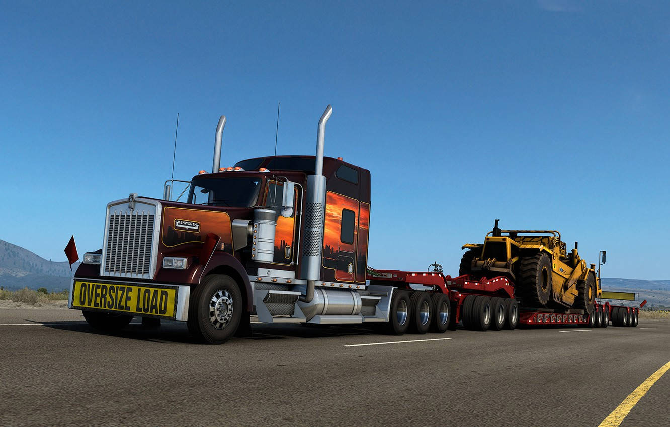 Enthralling Virtual Road Trip: American Truck Simulator Wallpaper