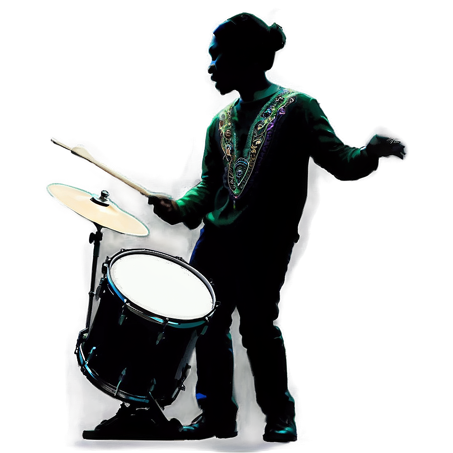 Download Enthusiastic Drummer Silhouette Png Vjd | Wallpapers.com