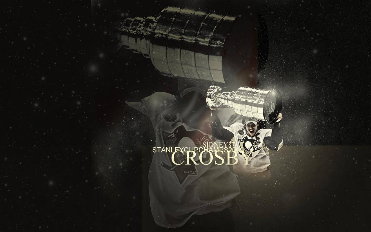 Verlockendesposter Von Sidney Crosby Im Eishockey Wallpaper