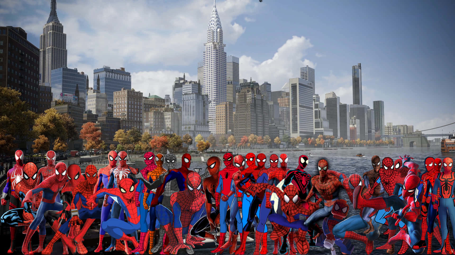 Entrandoen Acción - Ultimate Spider-man Fondo de pantalla