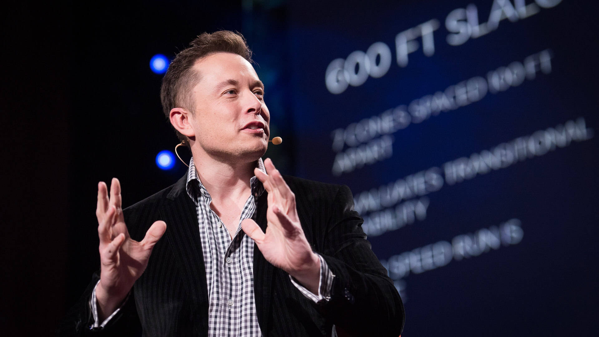 Entrepreneur Elon Musk Lecturing Picture