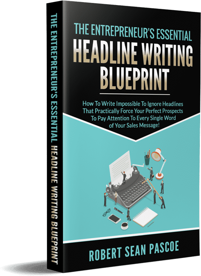 Entrepreneurs Headline Writing Blueprint Book Cover PNG