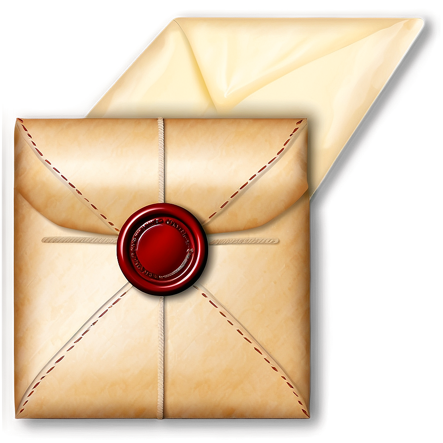 Envelope With Wax Seal Png Vax PNG