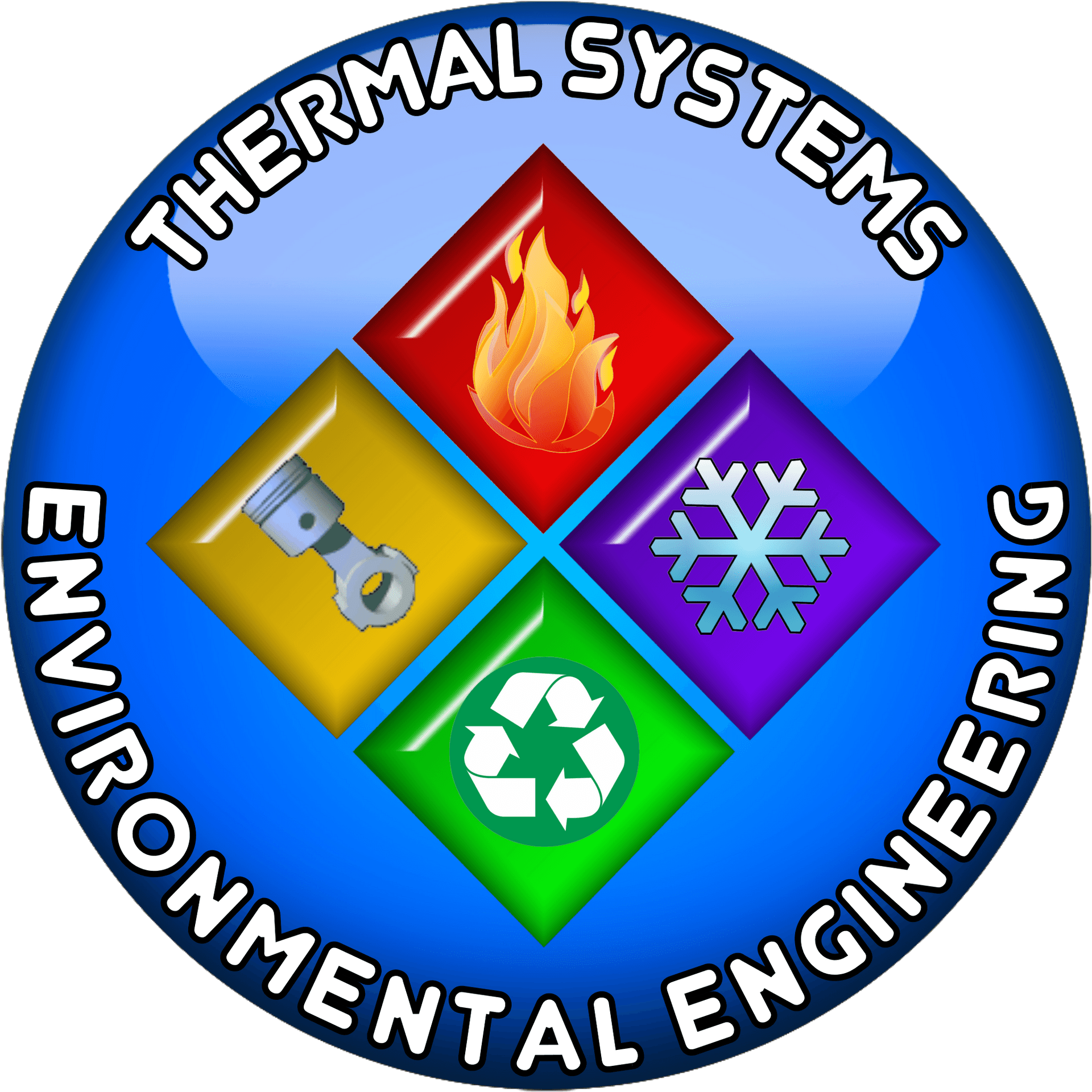 Environmental Engineering Thermal Systems Logo PNG