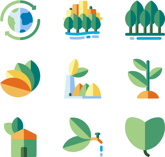 Environmental Icons Set PNG