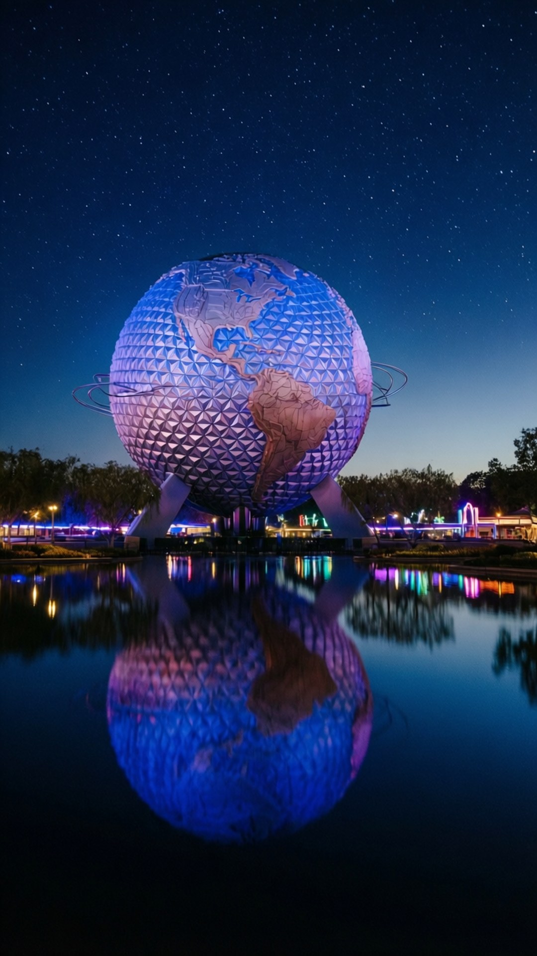 Epcot Future Night Bakgrunner