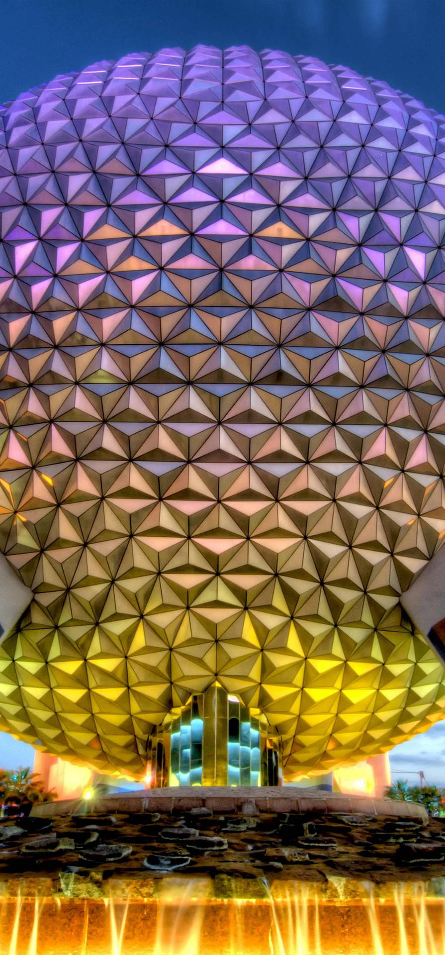 Epcot Globe With Tourists Picture