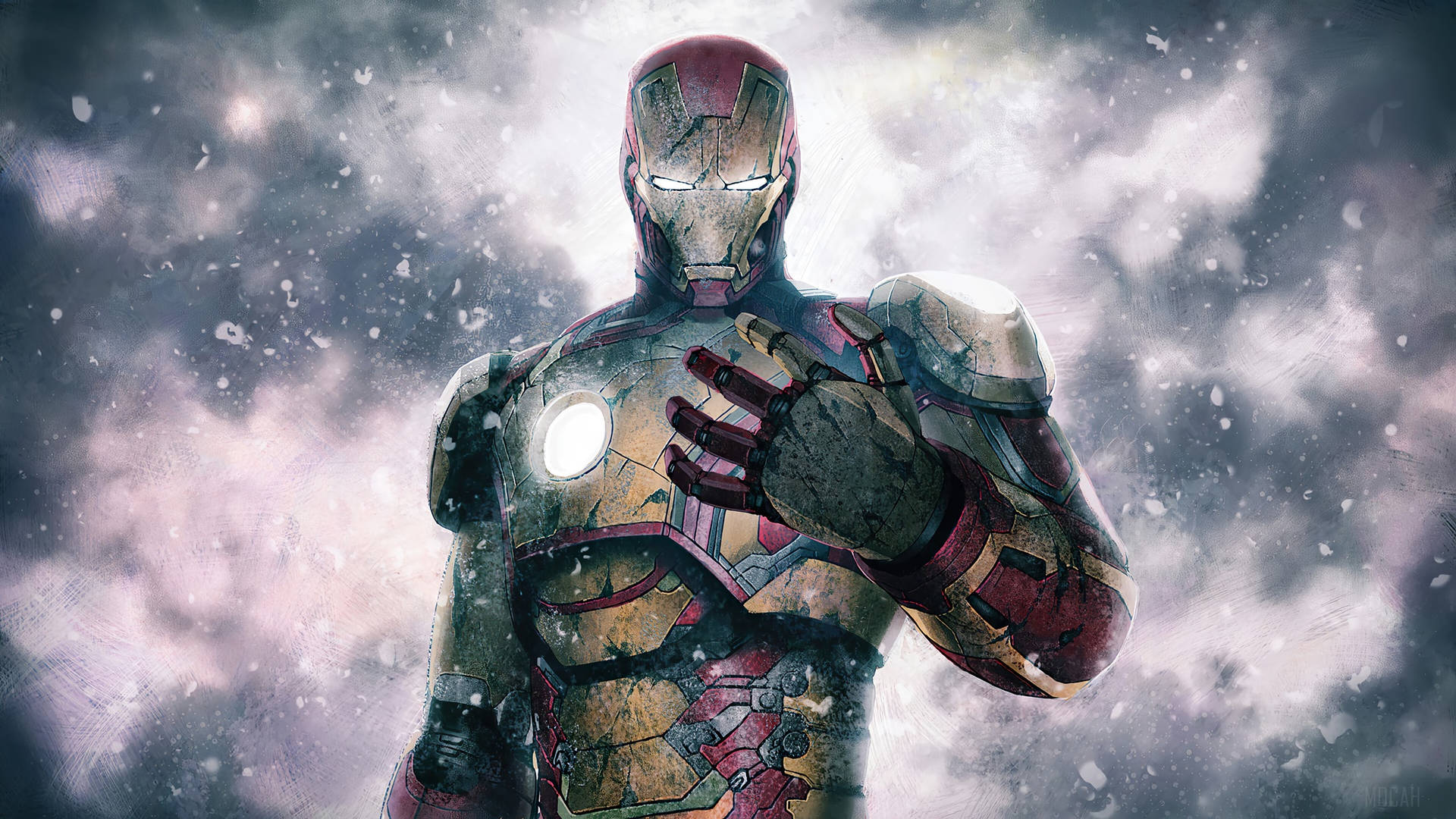 Episkoch Badass Iron Man Superhjälte Wallpaper