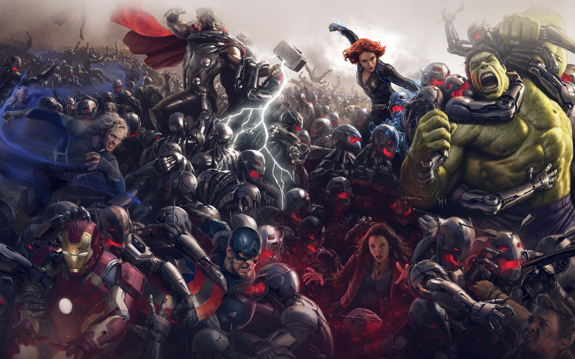 Epic Avengers Battle4 K Wallpaper