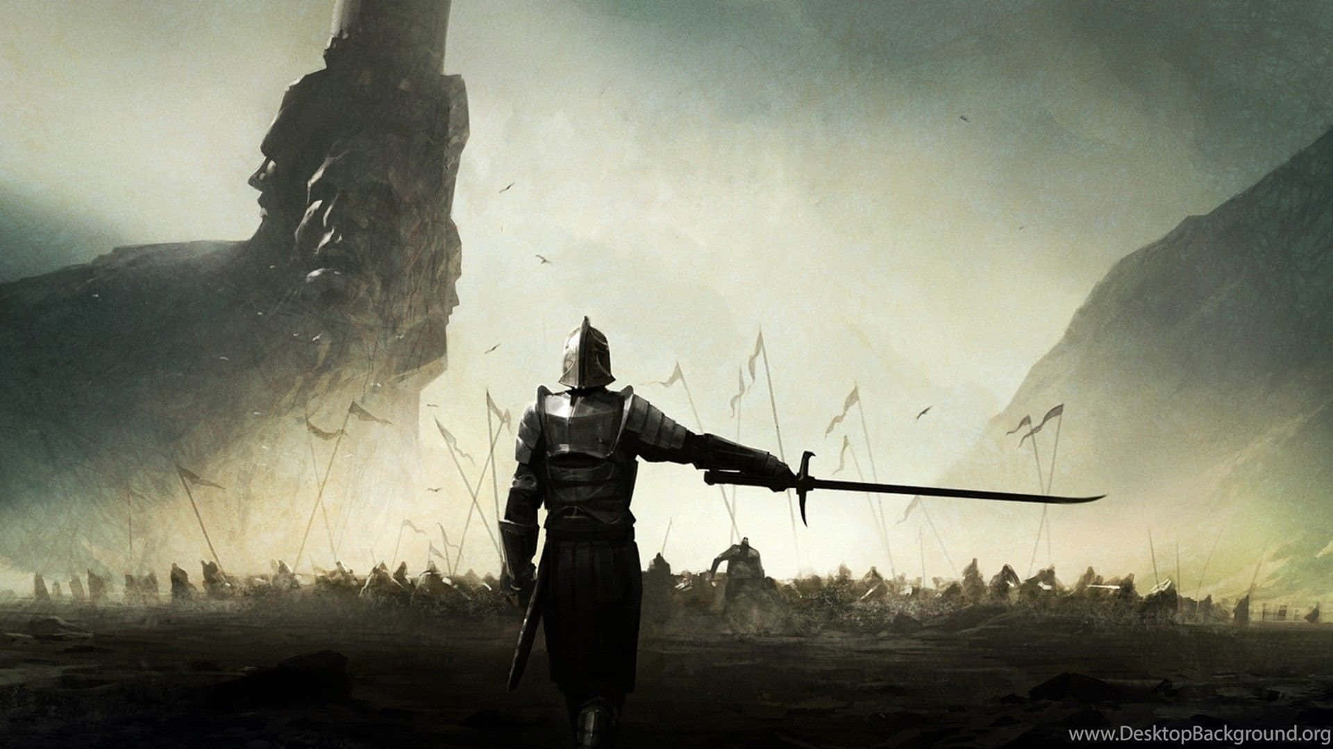 Brave Warriors Engage In An Epic Battle Wallpaper