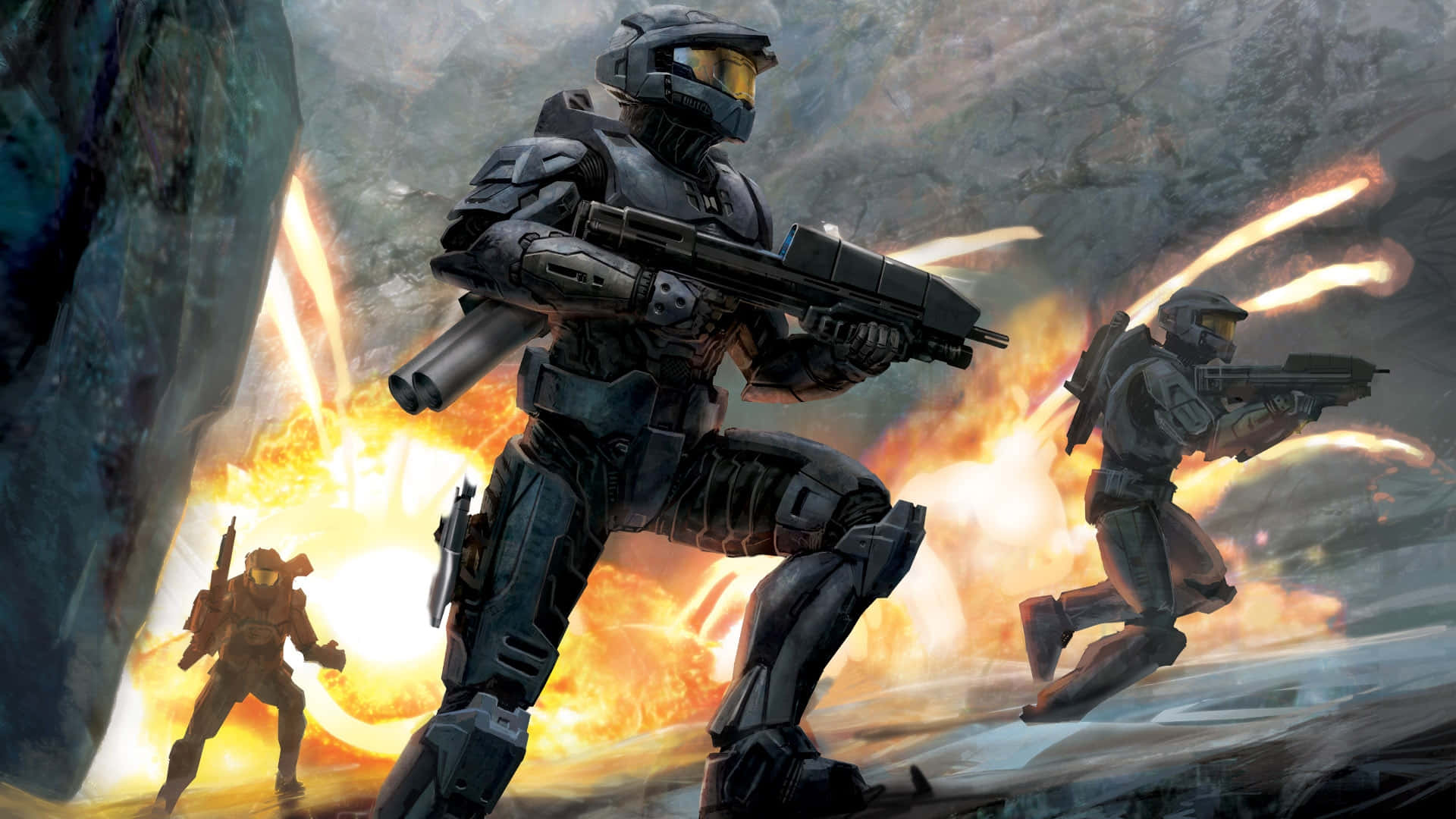 Halo 3 Epic Battle Wallpaper