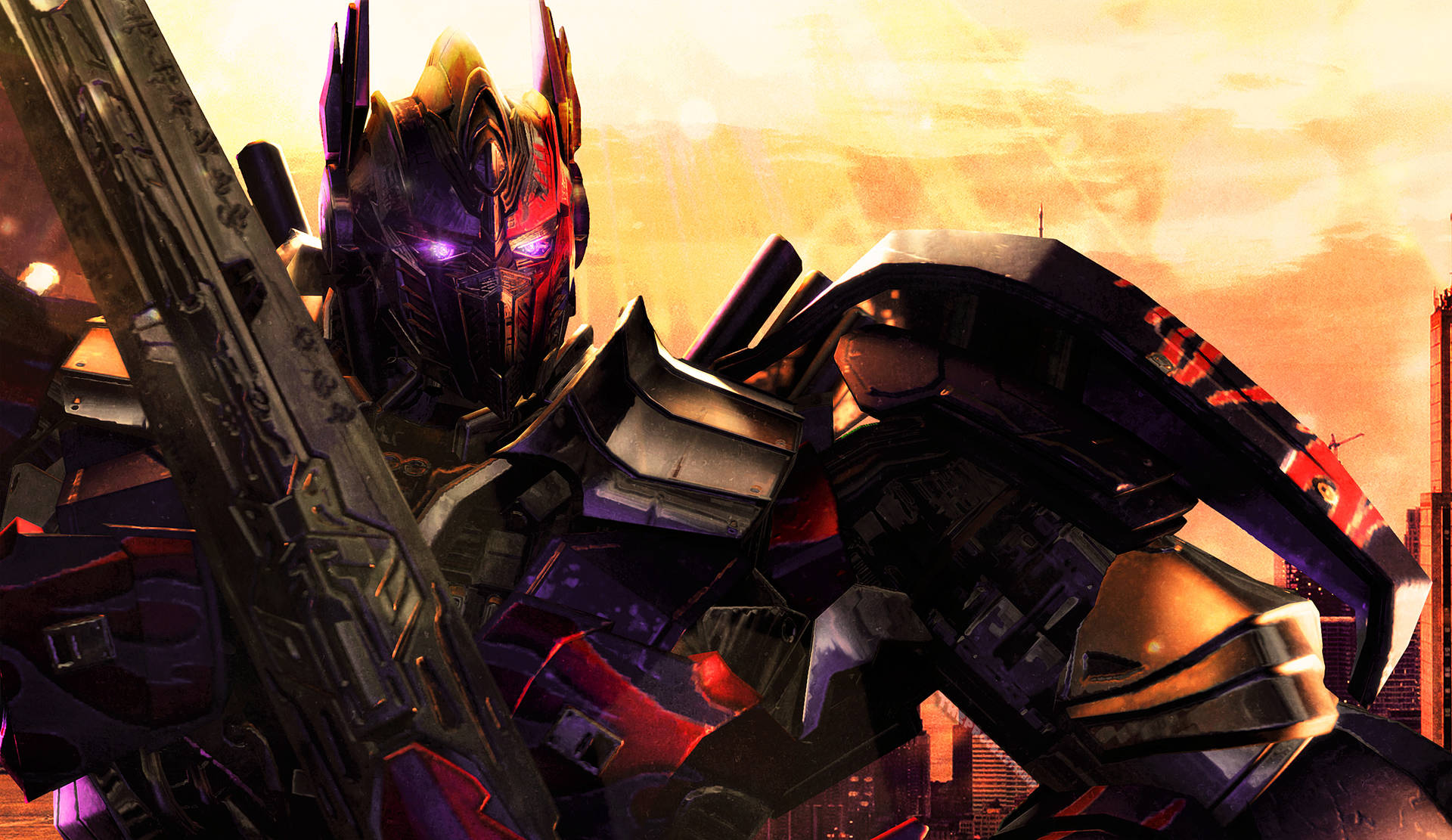 Epic Battle Between Optimus Prime&Megatron In Transformers Prime Wallpaper