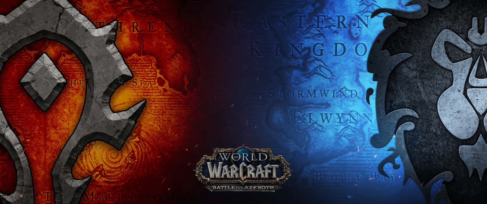 Epic Battle For Azeroth: World Of Warcraft Power Struggles Wallpaper