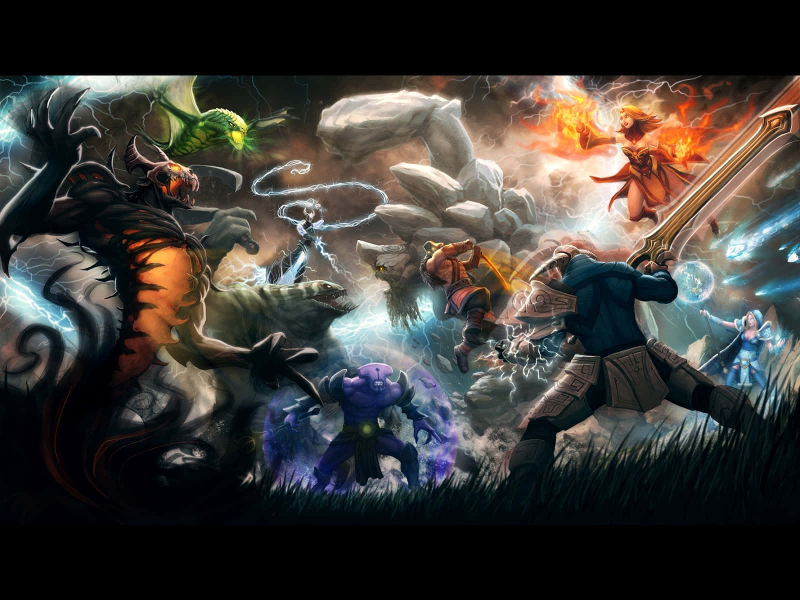 Epic Battle Monsters Fire Wallpaper