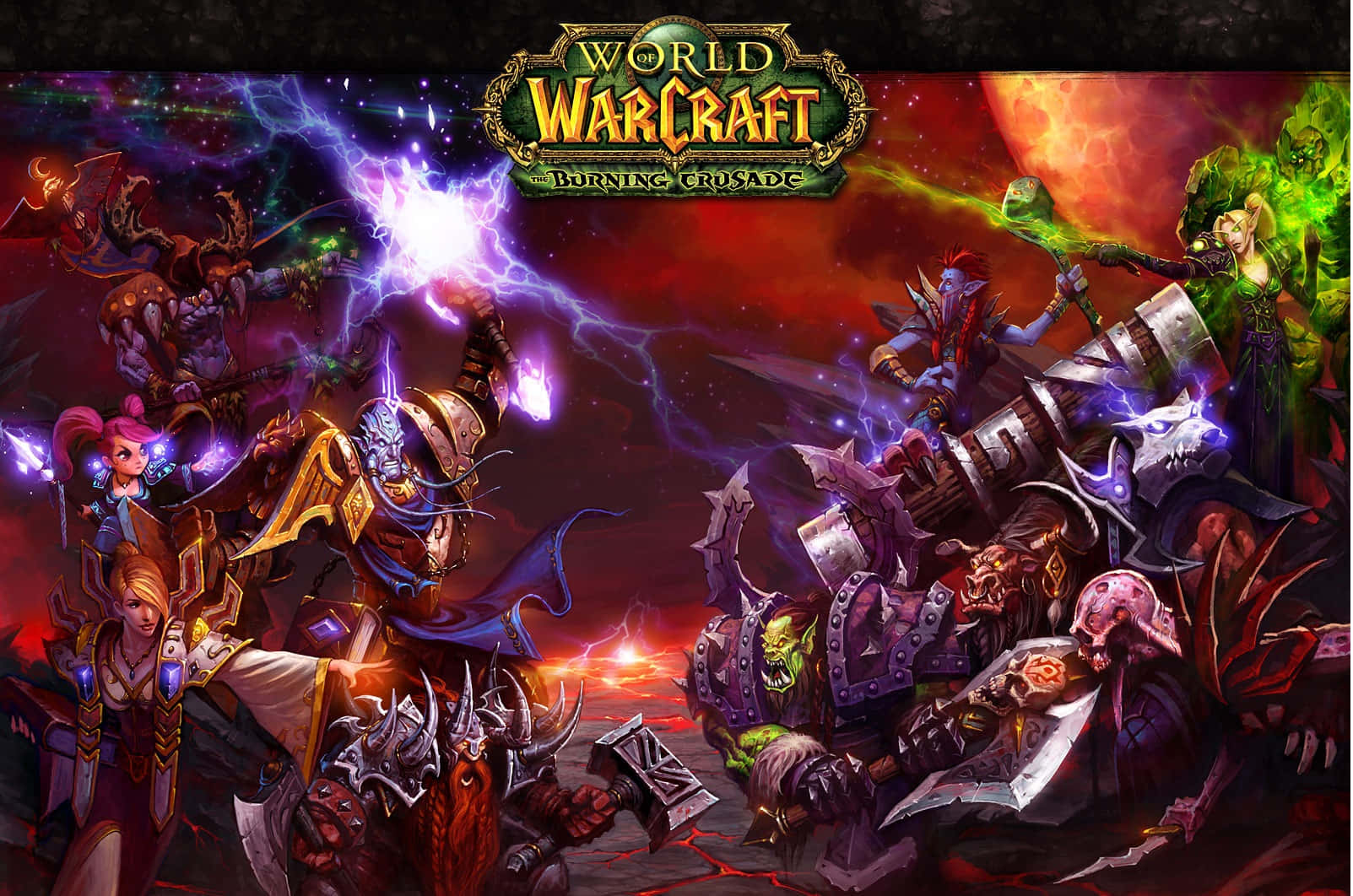 Epic Battle In The Burning Crusade, World Of Warcraft Wallpaper