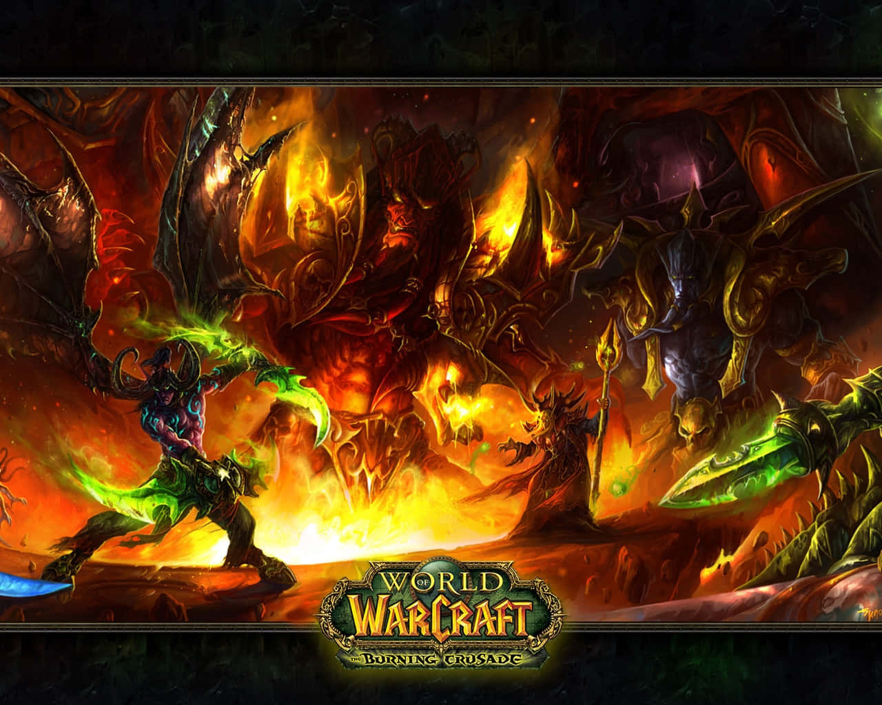 Epic Battle In World Of Warcraft: The Burning Crusade Wallpaper
