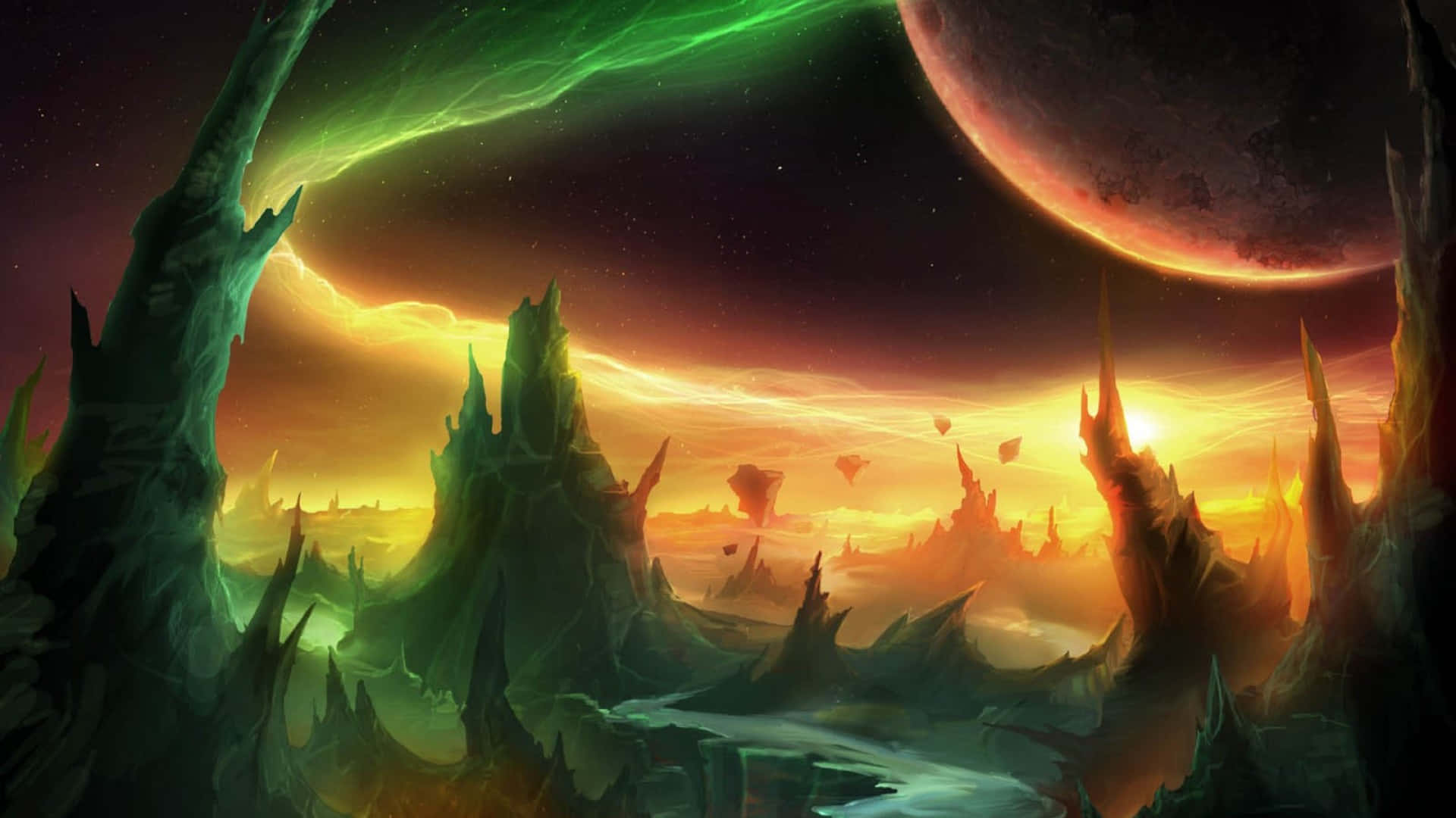Epic Battle In World Of Warcraft Warlords Of Draenor Wallpaper