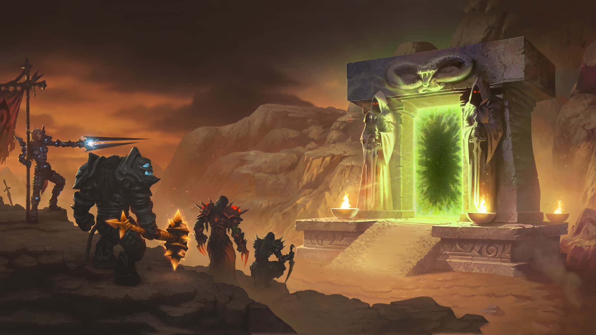 Epic Battle Of World Of Warcraft The Burning Crusade Wallpaper