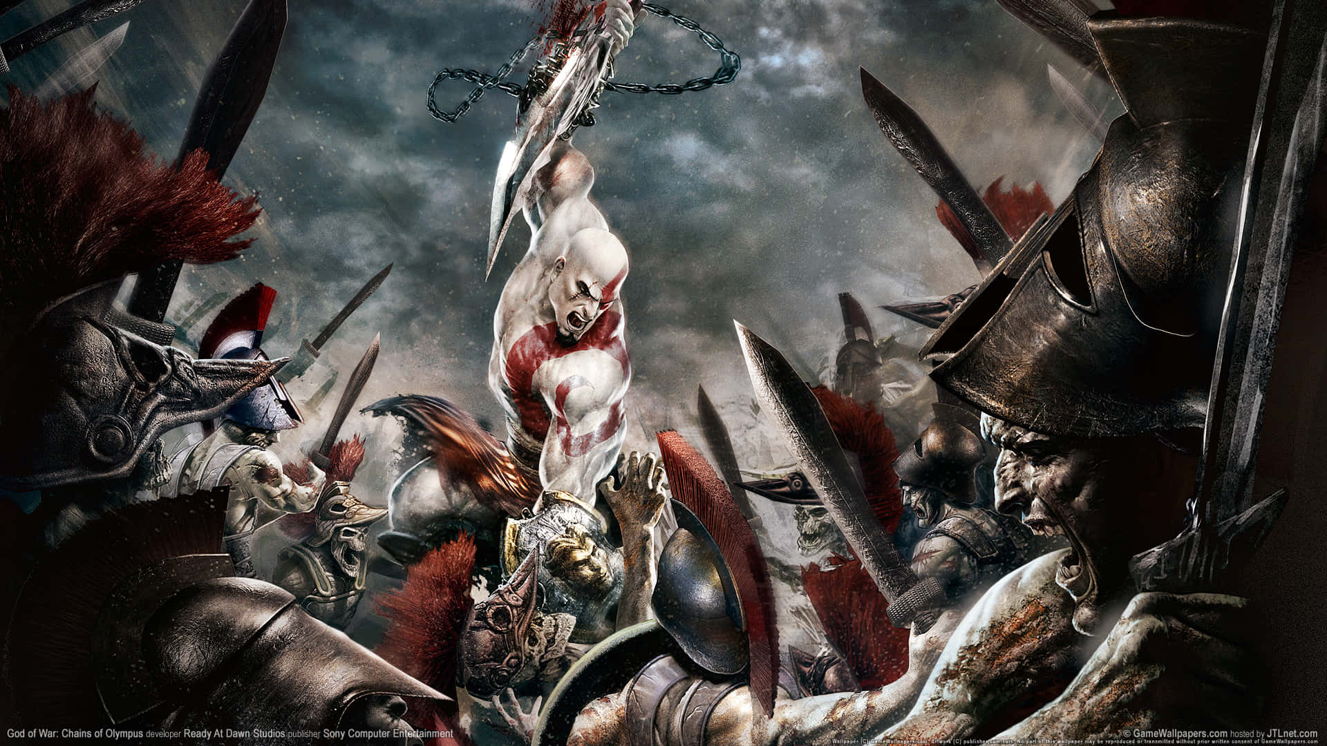 God Of War Epic Battle Wallpaper