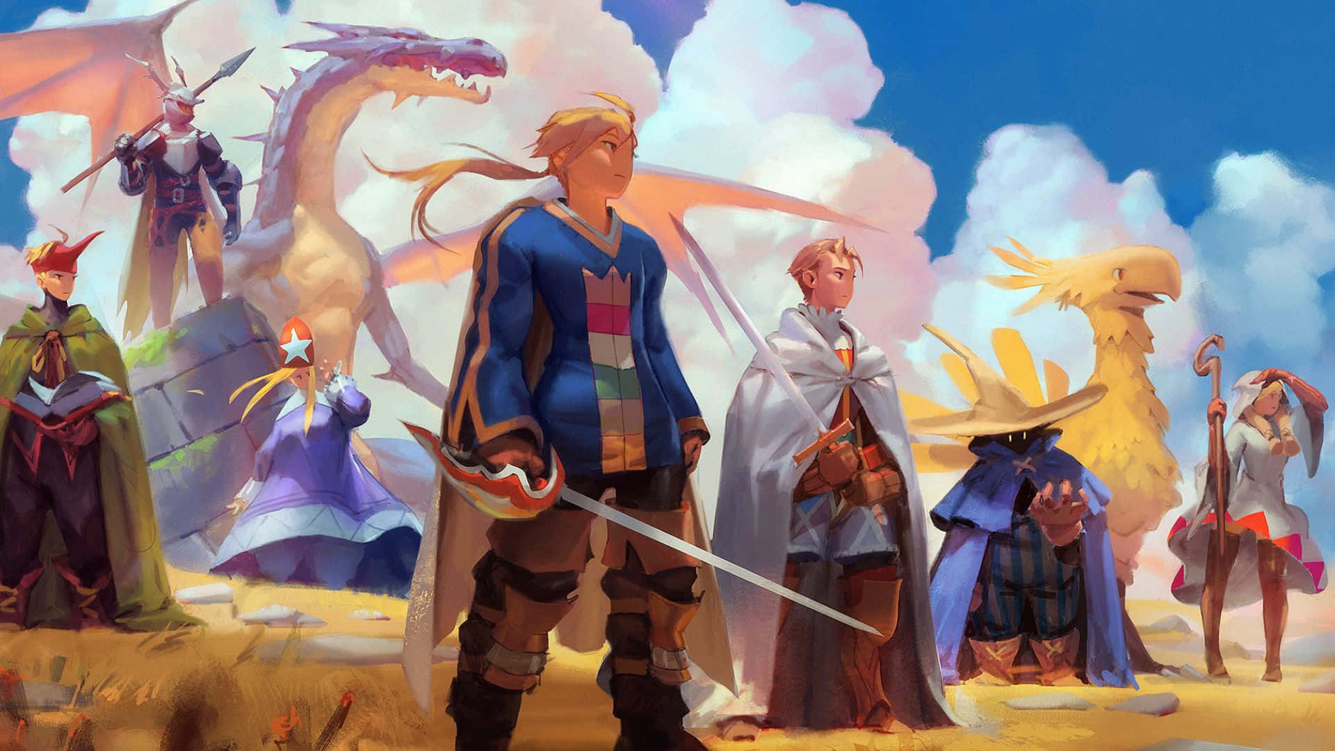 Epic Battle Scene In Final Fantasy Tactics Wallpaper