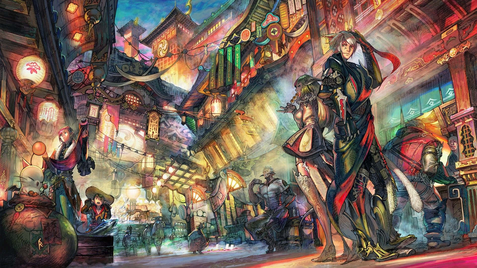 Epic Battle Scene In Final Fantasy Xii Wallpaper