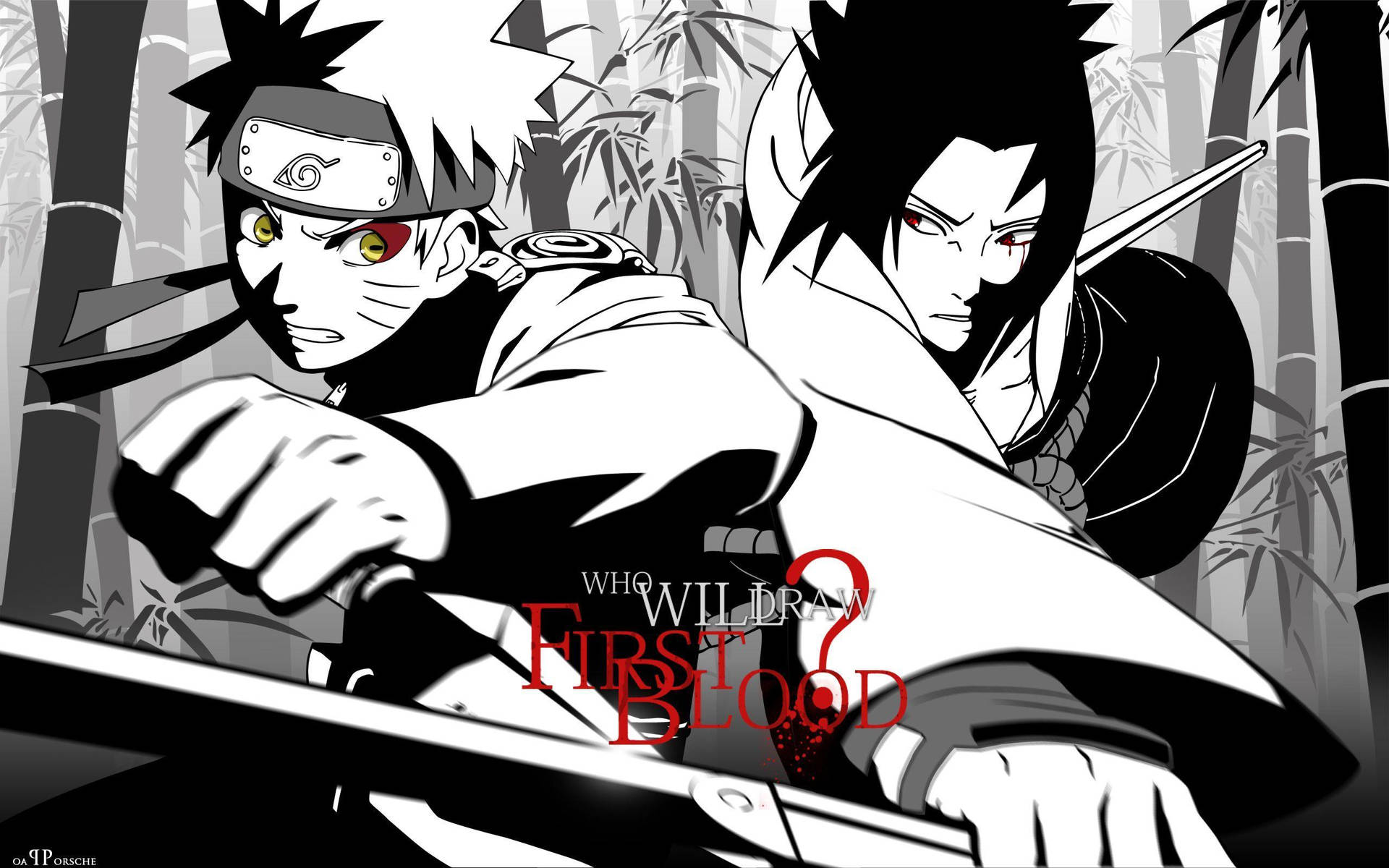 Epic Battle Scene: Naruto Vs Sasuke Wallpaper