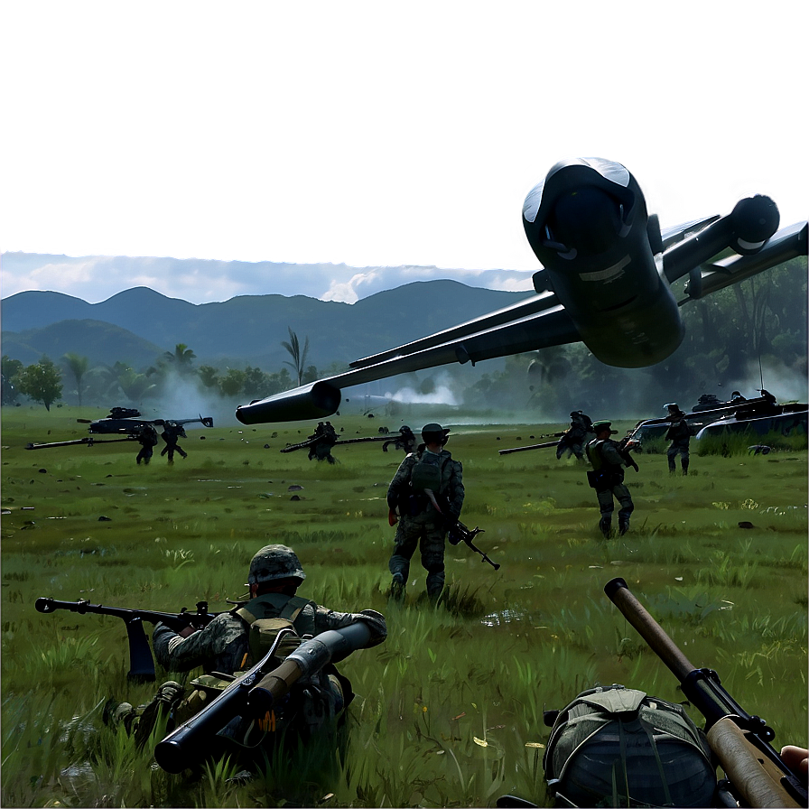 Epic Battlefield Landscape Png Aad56 PNG