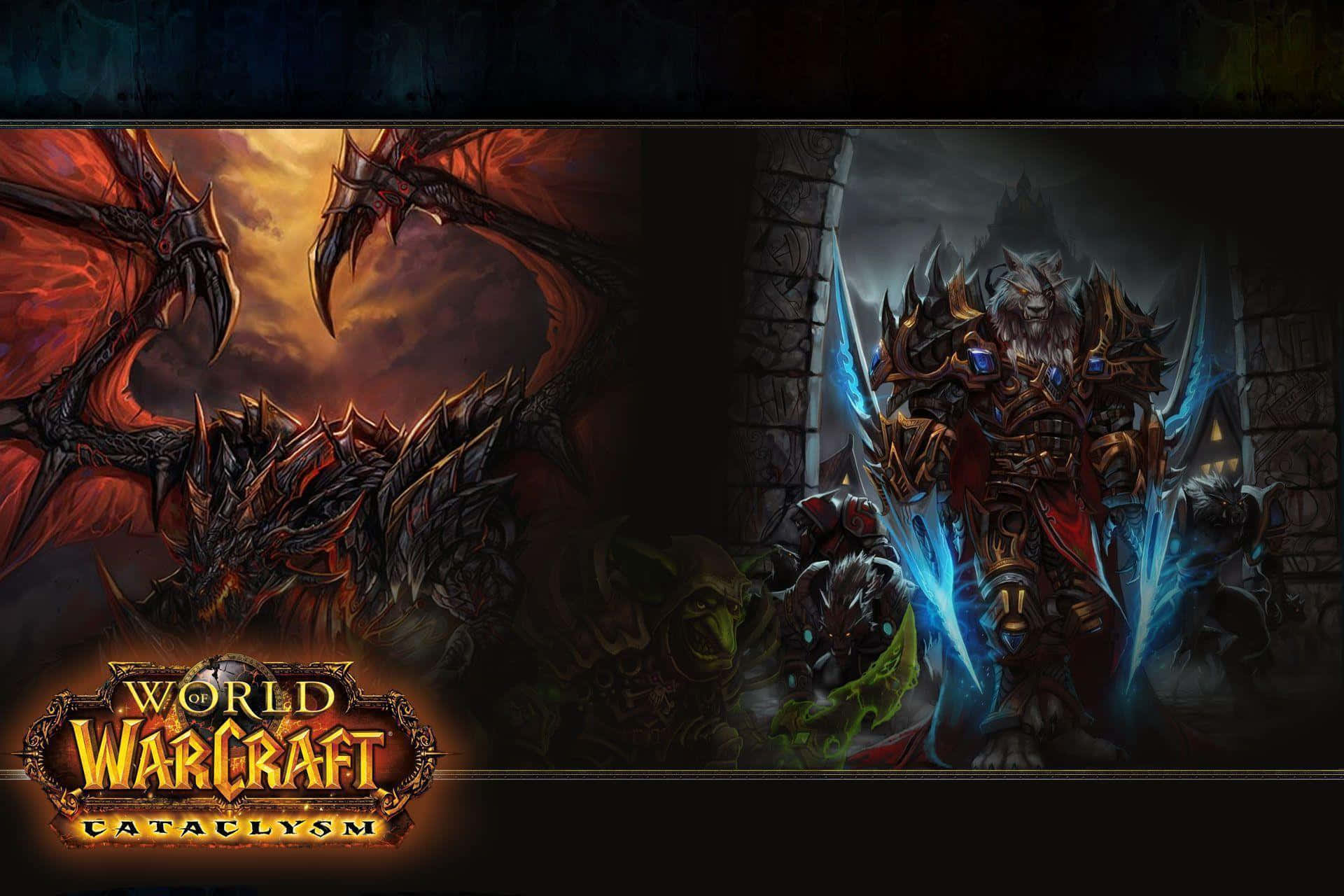 Epic Cataclysm Scene In World Of Warcraft Wallpaper