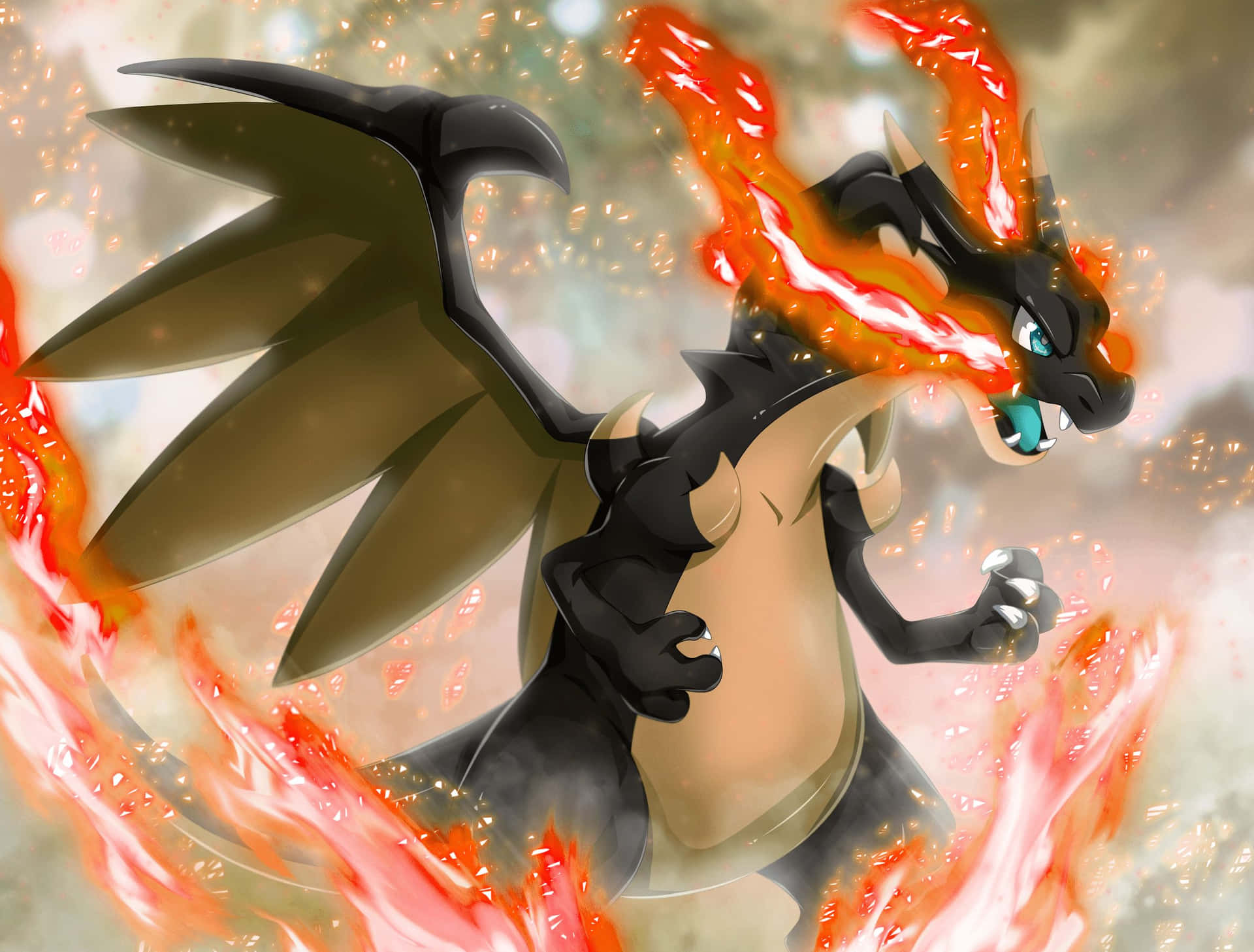 "Level up your battles with Epic Charizard" Wallpaper