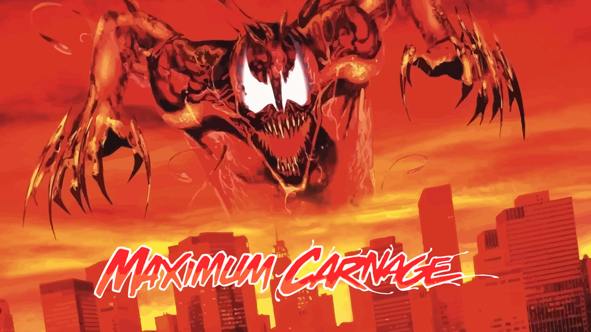Epic Conflict In Maximum Carnage Comic Series Wallpaper