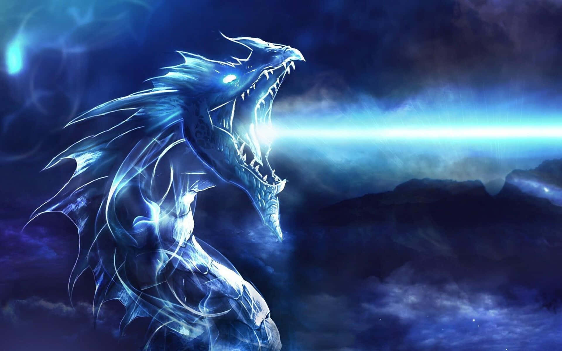 Feel epic and powerful as a mighty and majestic dragon Wallpaper