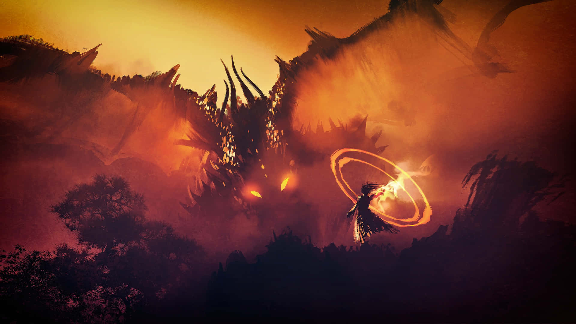 "Spectacular Epic Dragon 4K" Wallpaper