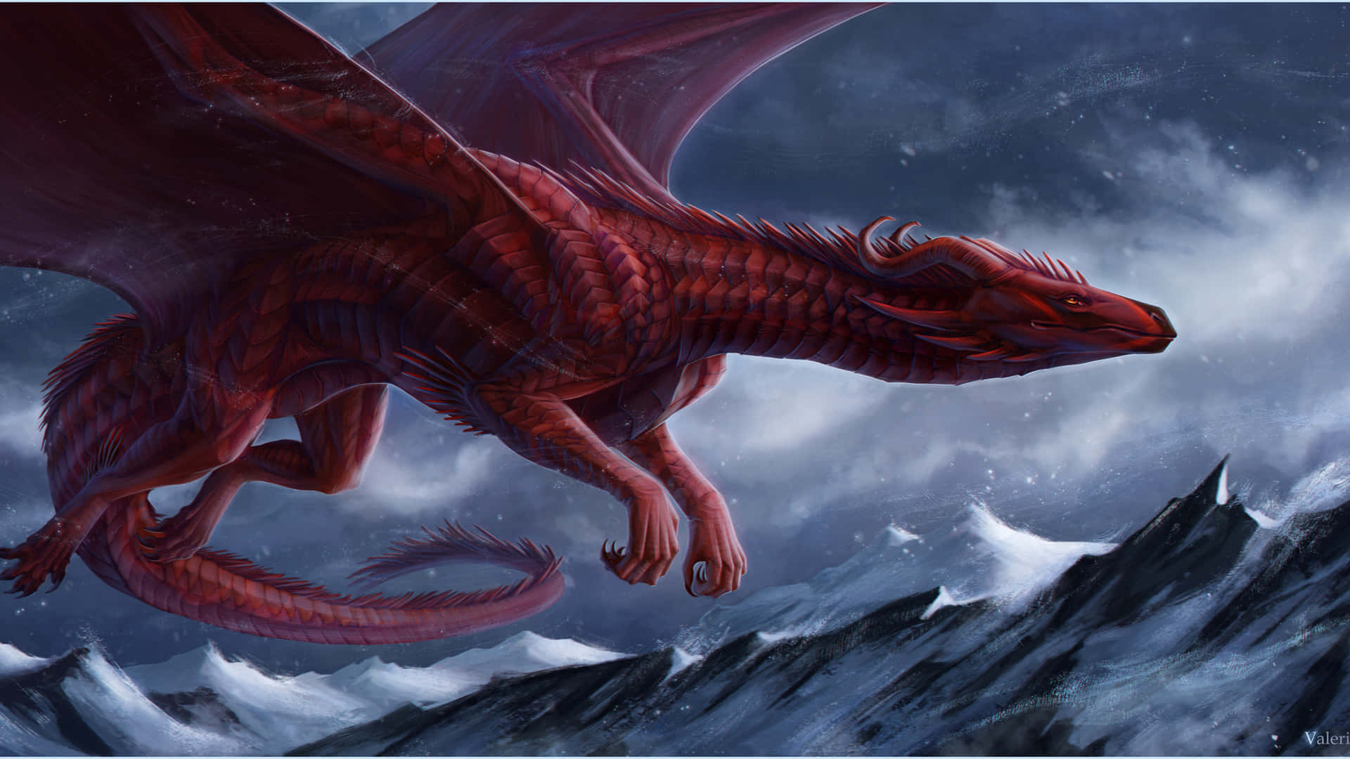 Fantasy Dragon 4k Ultra HD Wallpaper by Claudya Schmidt