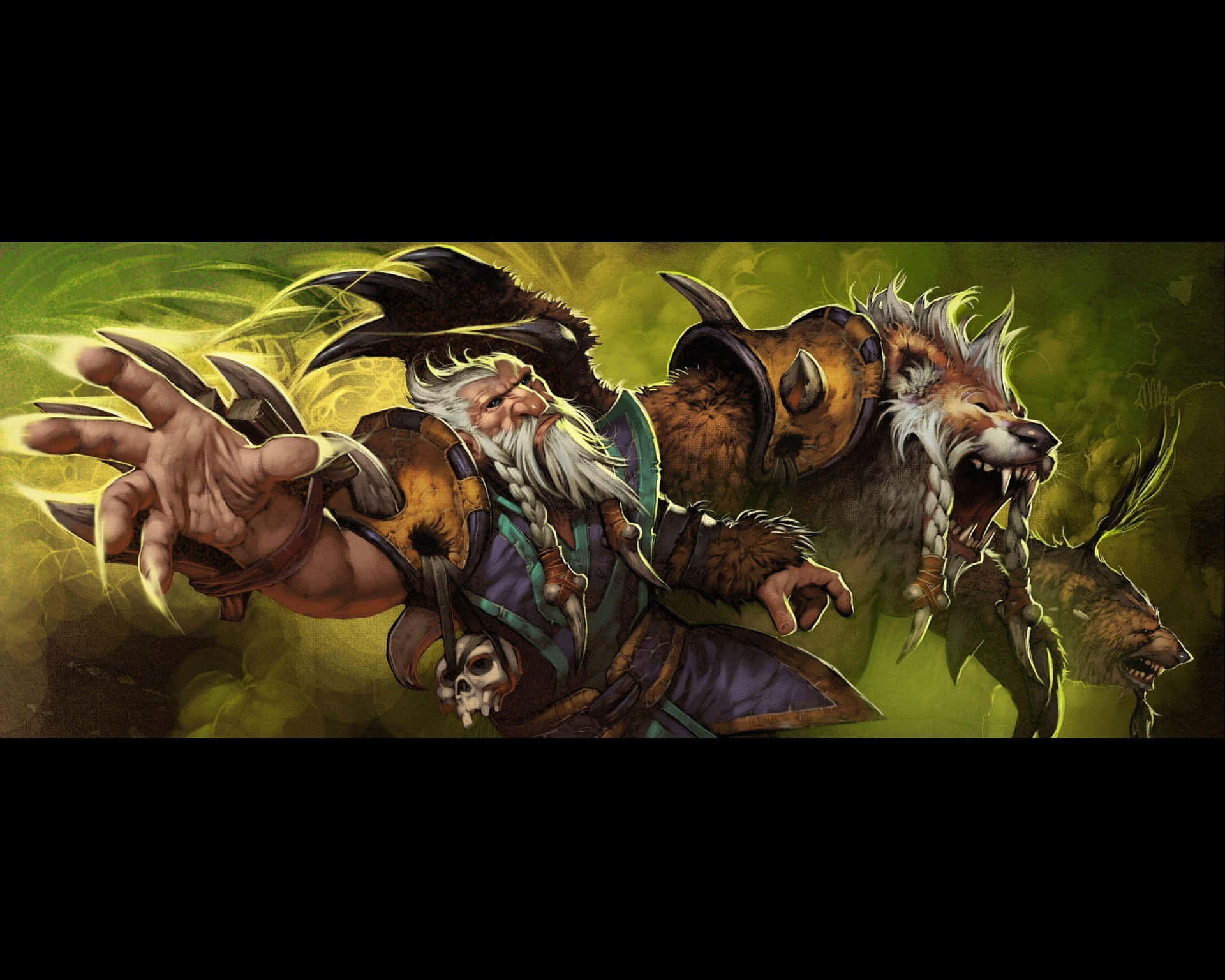 Epic Druid Casting Spell In World Of Warcraft Wallpaper