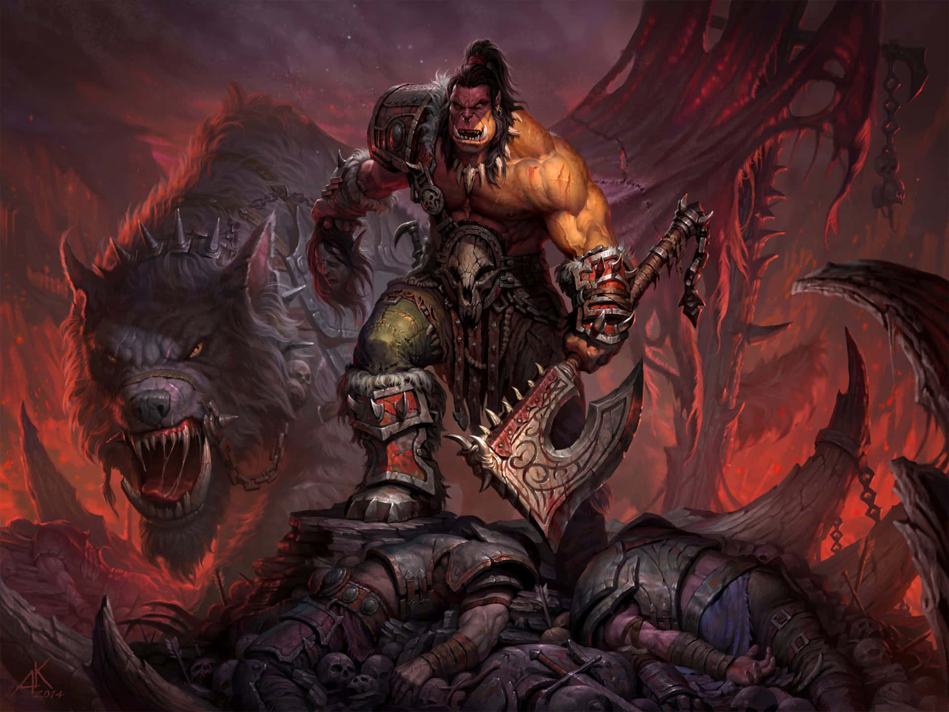 Epic Encounter In World Of Warcraft: Warlords Of Draenor Wallpaper