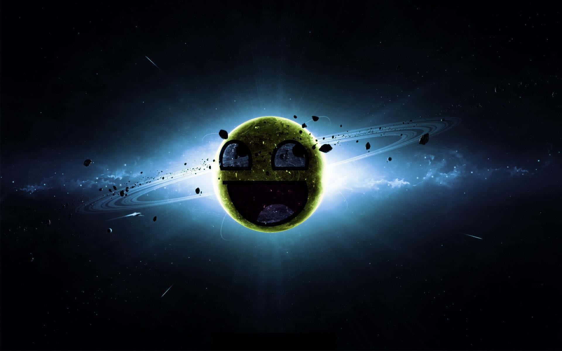 awesome face space background