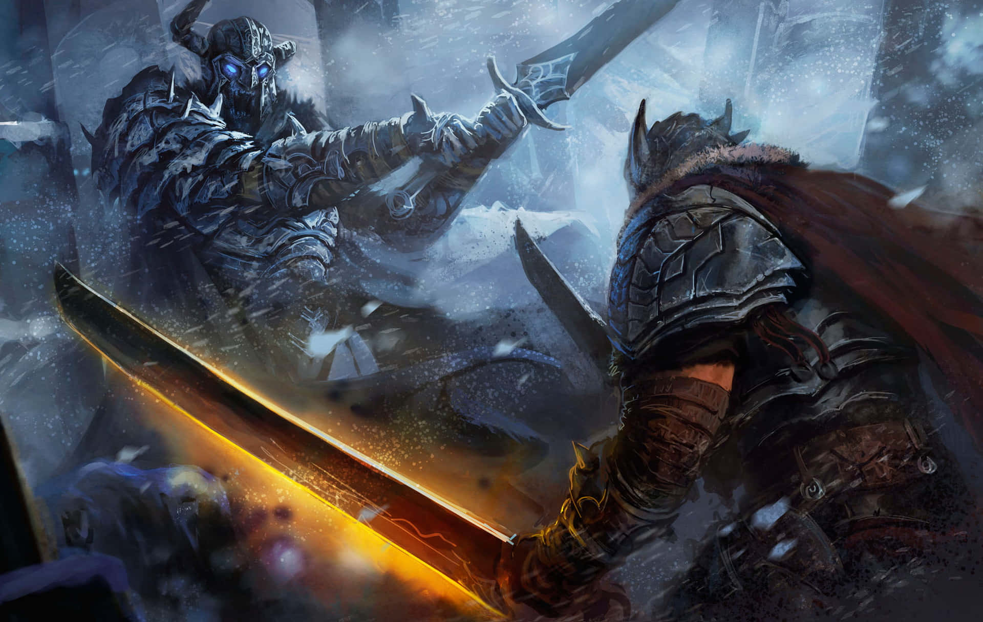 Epic Fantasy Battle Artwork Wallpaper