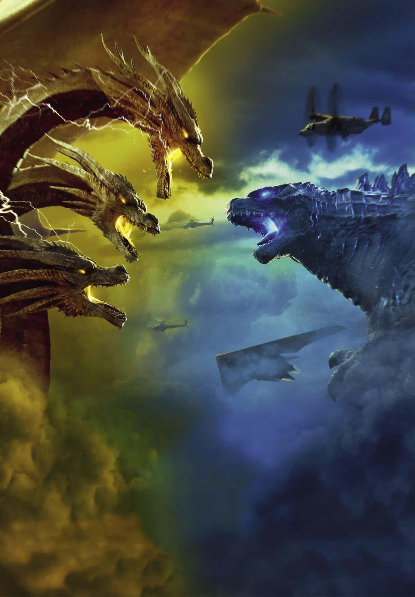 Epic Godzillavs King Ghidorah Battle Wallpaper