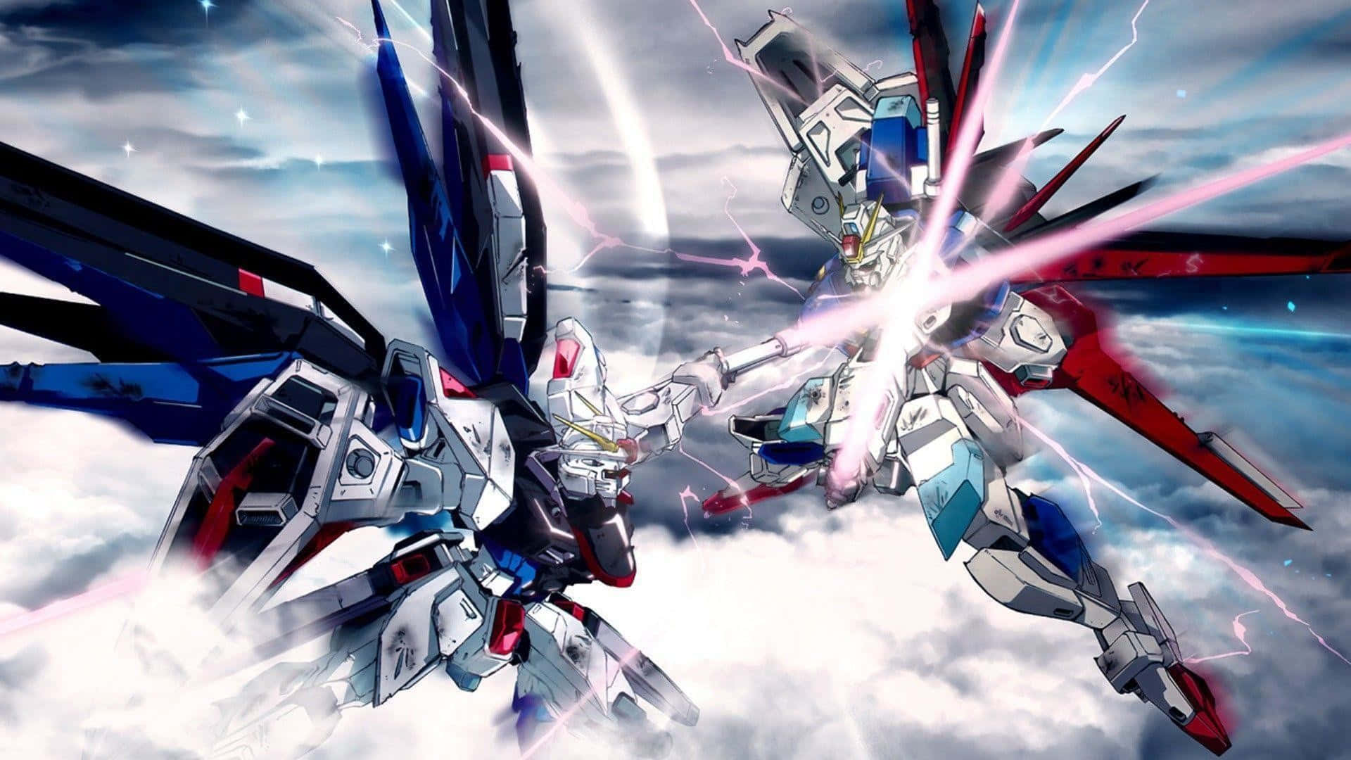 Pertempuran Luar Angkasa Gundam Epik Wallpaper