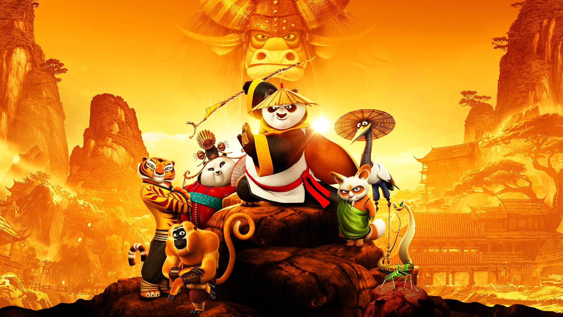 Epic Kung Fu Panda With Friends Wallpaper