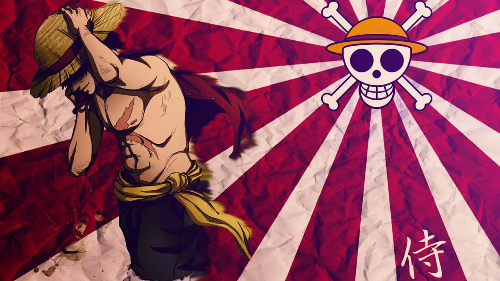 Epic Luffy going beyond his limits to conquer grand adventures Wallpaper