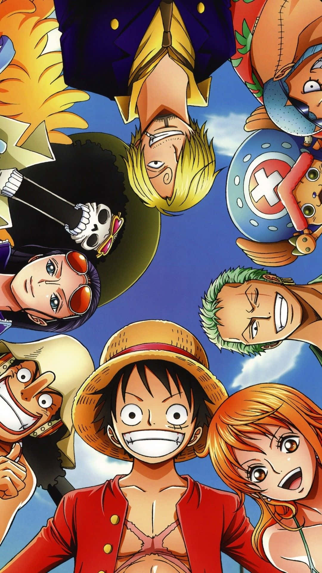 Épicoluffy Y Los Piratas Del Sombrero De Paja De One Piece Fondo de pantalla