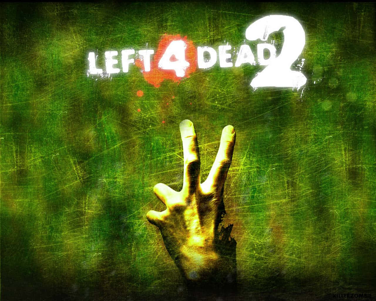 Epic Poster Of Left 4 Dead Zombie Game Wallpaper